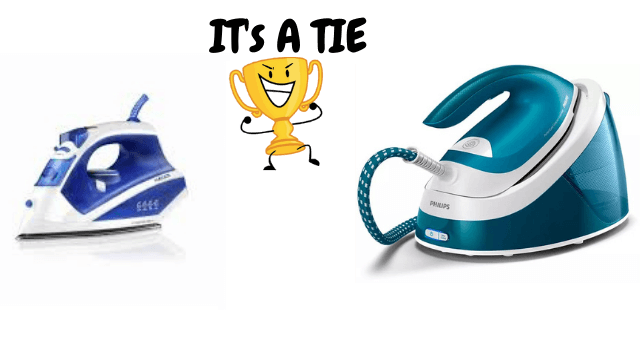 Weight of best steam iron vs. steam generator 