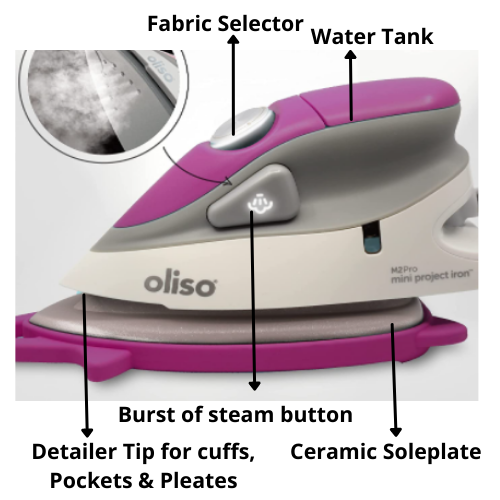 Oliso M2 Mini Project iron- Best Travel Steam Iron for crafting and sewing